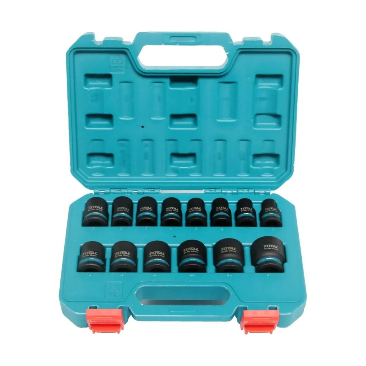 Juego Tubos Dados de Impacto 1/2" Total Industrial 14pz Maletín 