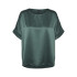 VMMERLE 2/4 O-NECK TOP WVN GA NOOS Dark Forest