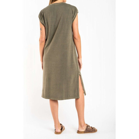 Vestido Algodon Lavado Safari