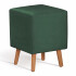 Puff Bamqueta Banco Cube Velvet P02t1170 PUFF CUBE VELVET VERDE