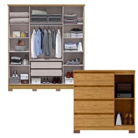 Juego Dormitorio Monaco Ropero 6 Puertas Comoda 4 Cajones 1 Puerta Respaldo Mesas De Luz - Marrocos Off White Juego Dormitorio Monaco Ropero 6 Puertas Comoda 4 Cajones 1 Puerta Respaldo Mesas De Luz - Marrocos Off White