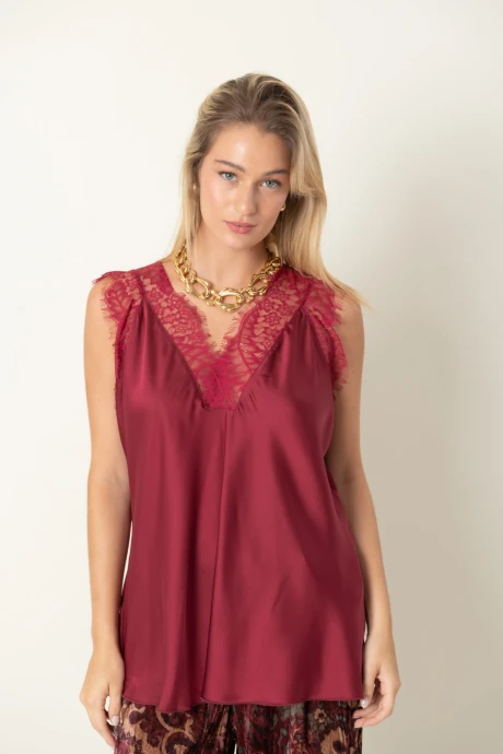 BLUSA AMMOLITA Bordeau