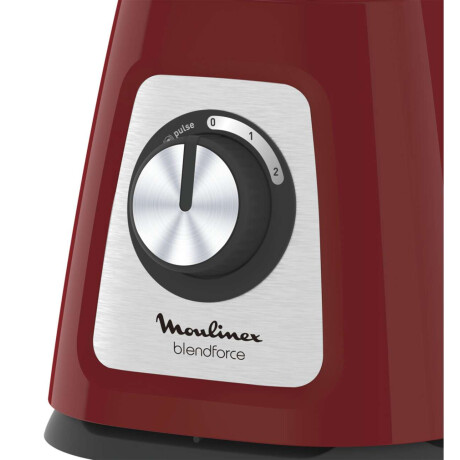 Licuadora Moulinex Blendforce Jarra Vidrio + Vaso 800W Color Rojo