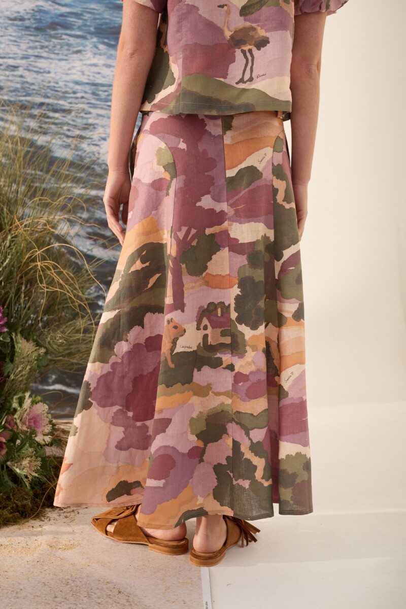 FALDA HORIZONTE PRINT Pre Venta Tierra