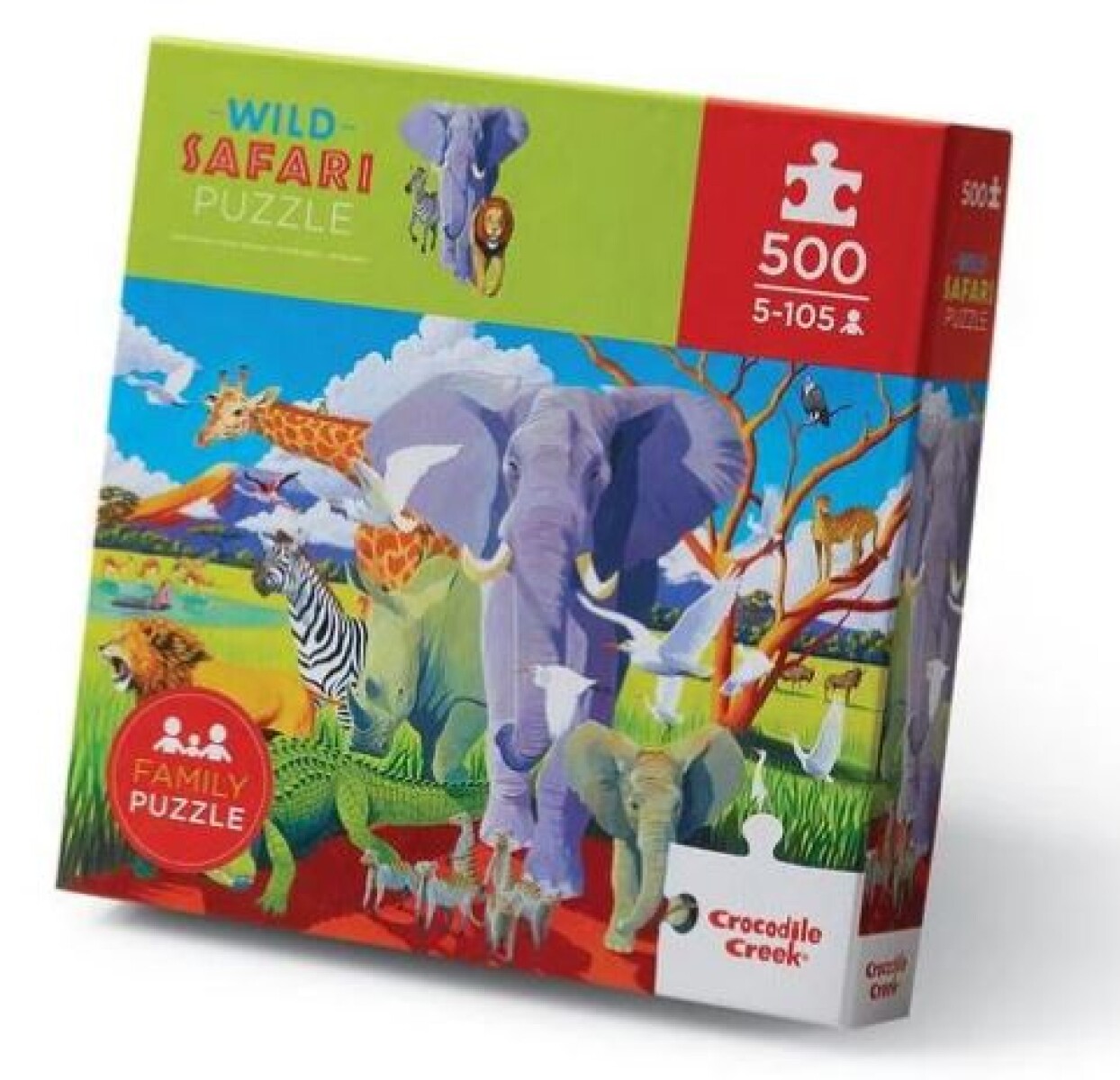 Puzzle Crocodile Creek 500 Piezas safari 45 X 61 Cm Ub 