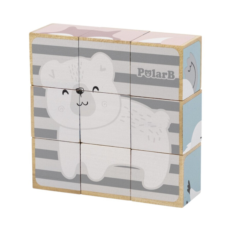 Puzzle en Cubos de Madera Polar B Puzzle en Cubos de Madera Polar B