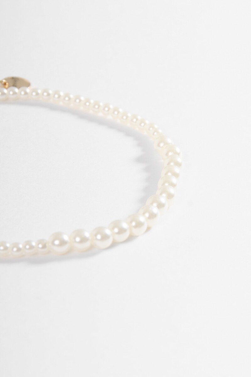 Tobilleras perlitas blanco
