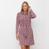 Vestido Frunces MULTI/BORDEAUX