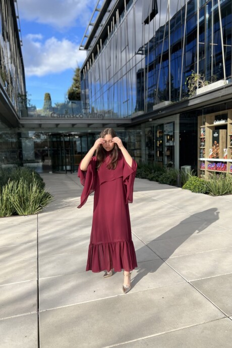 Vestido Matilda Bordeaux