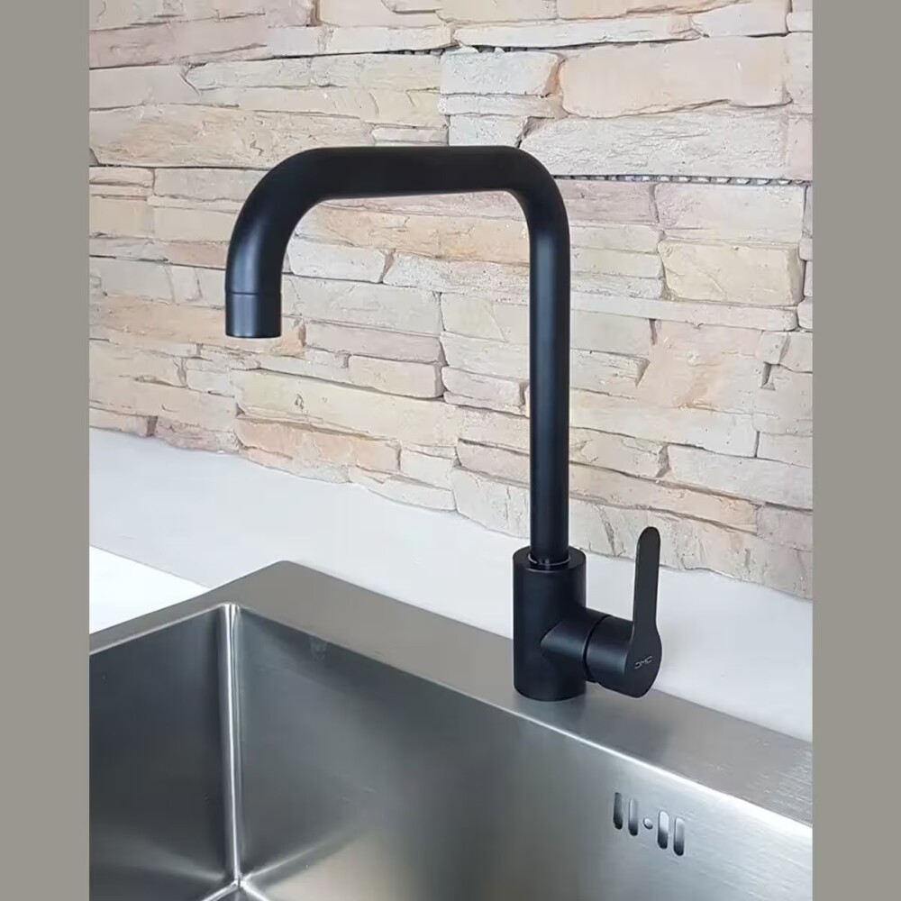 Grifería de cocina Monocomando de mesada Milano Negro Mate Grifería De Cocina Monocomando De Mesada Milano Negro Mate