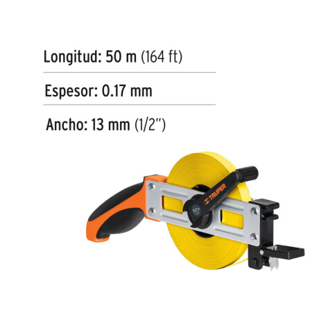 CINTA METRICA AGRIM.MET.T/CRUC.M.ERGON.50MT TRUPER CRUCE-50 (CM/PULG) N/a
