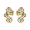 caravanas Carla en oro amarillo 18k con brillantes caravanas Carla en oro amarillo 18k con brillantes