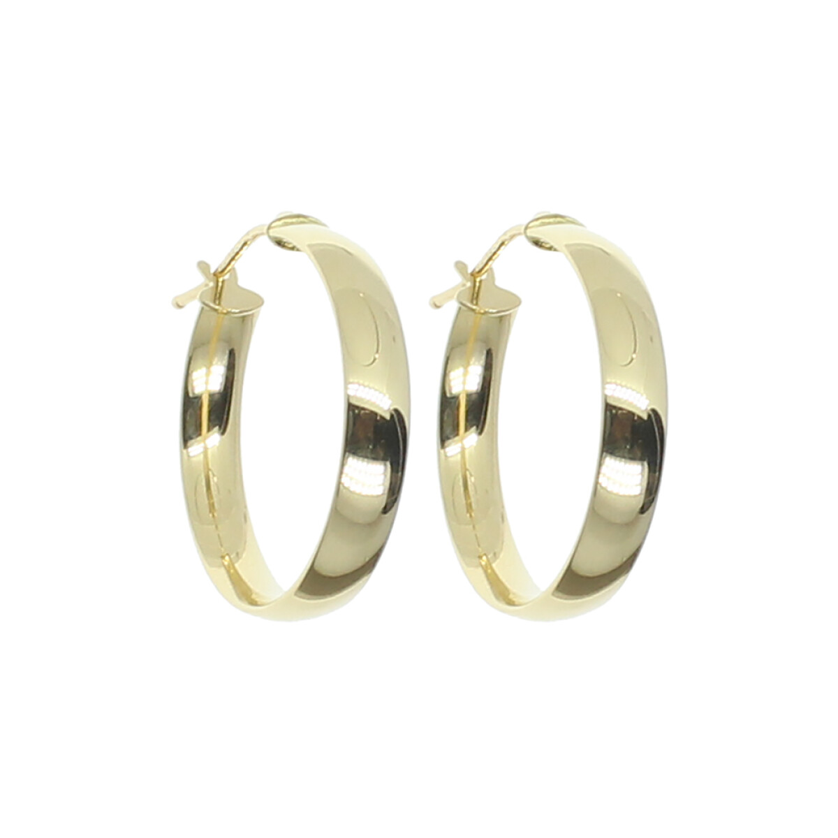Aros Lily en oro amarillo 18k. 
