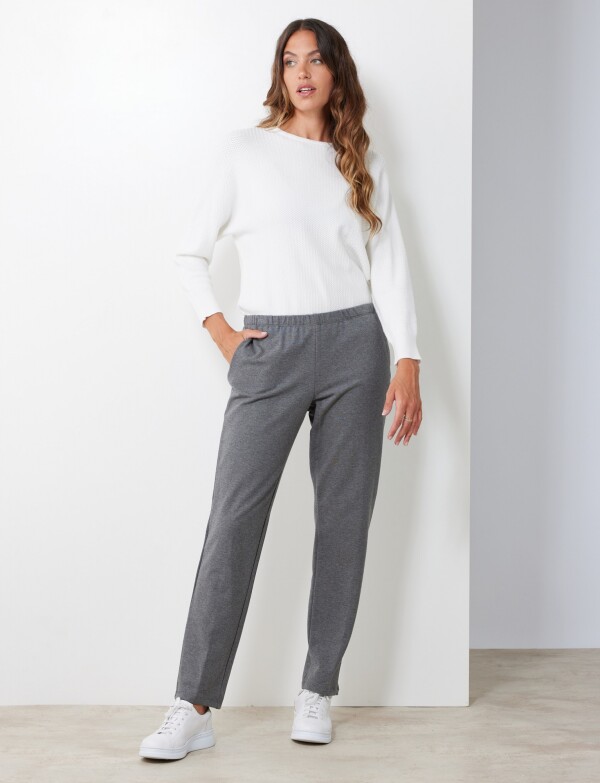 Pantalon Yoga Algodon GRIS
