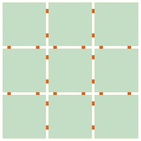 30.3X30.3 REVESTIMIENTO EN MALLA DE PIEZAS 10X10 ACQUA GAMAS DE VERDE