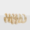 Aros Argollas Set Chunky Edition Set De Argollas Chunky Edition - Dorado