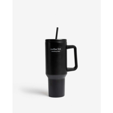 Vaso Metálico Coffee First Negro