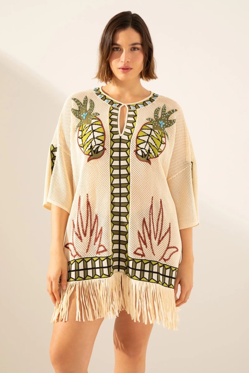 Poncho Anana Multicolor