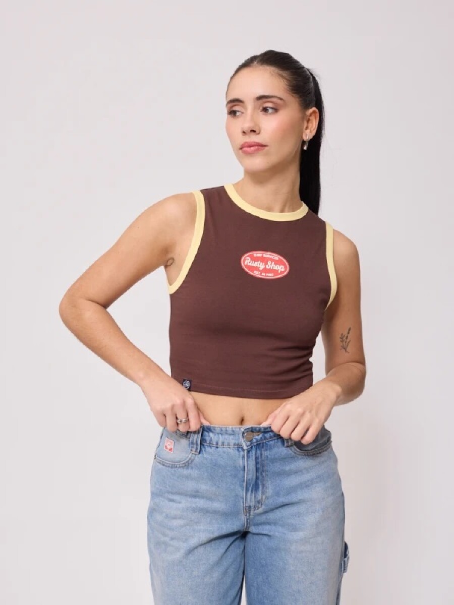 MUSCULOSA RUSTY BELIN - CHOCOLATE 