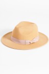 Sombrero fieltro cinta beige