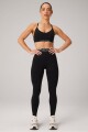 Bra Seamless V-Neck Push-Up Low Impact Bra Mujer Black/Classic White Fabletics