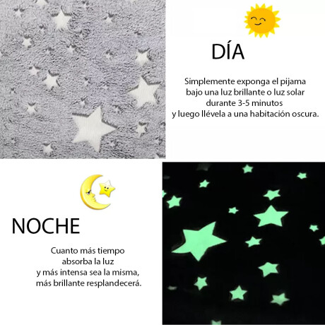Buzo Manta Canguro Infantil Capucha Bolsillo Brillo Nocturno Multicolor