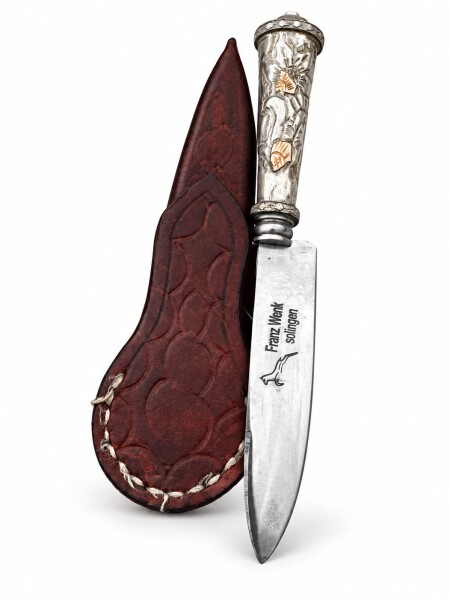 CUCHILLO PLATA Y ORO VERIJERO D