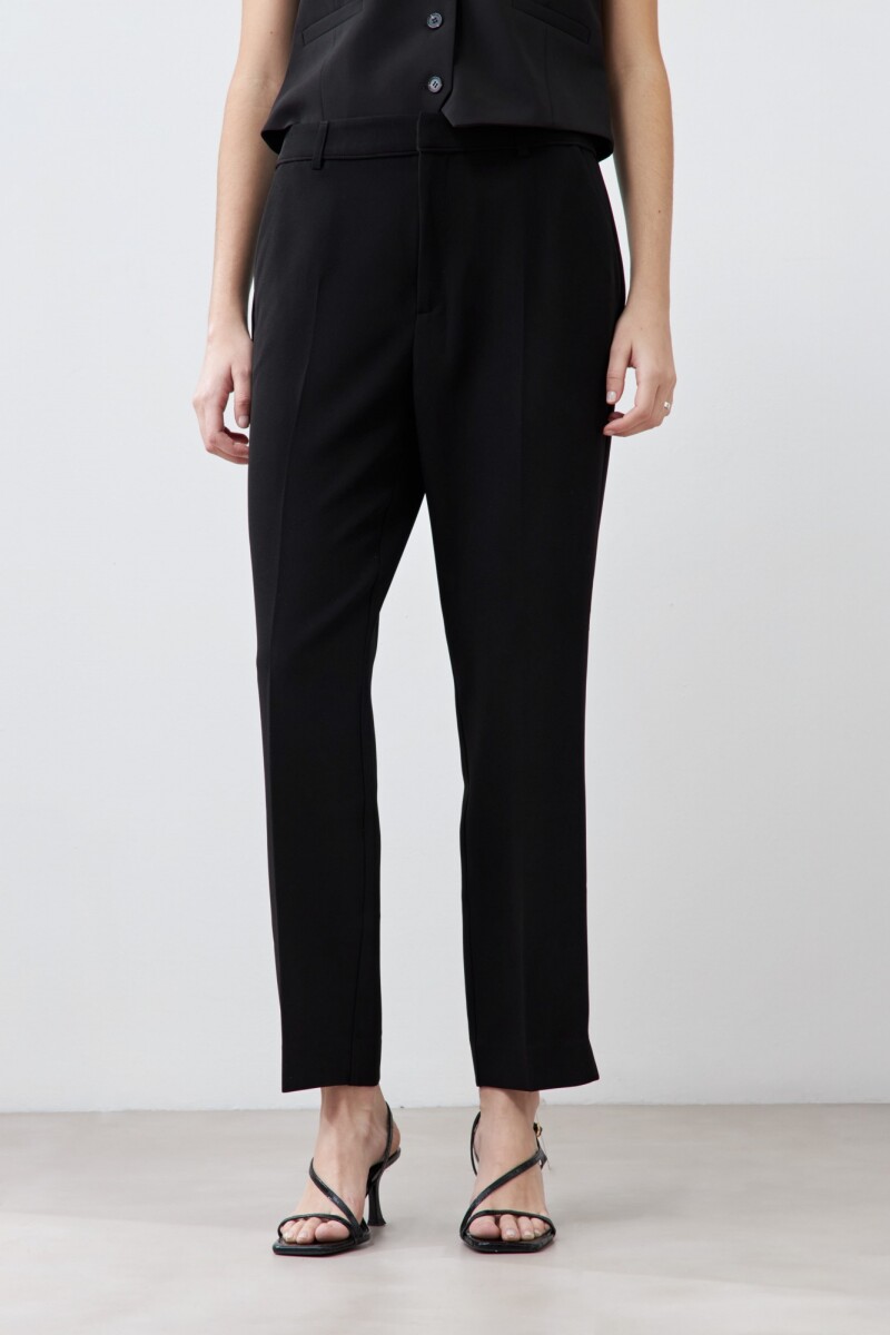 Pantalón recto sastrero negro