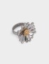 Anillos Medianos y Grandes Con flores Anillo Con Margarita - Combinacion Bicolor