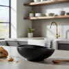 Bowl de melamina negro 20x17x7.7 cm Bowl de melamina negro 20x17x7.7 cm