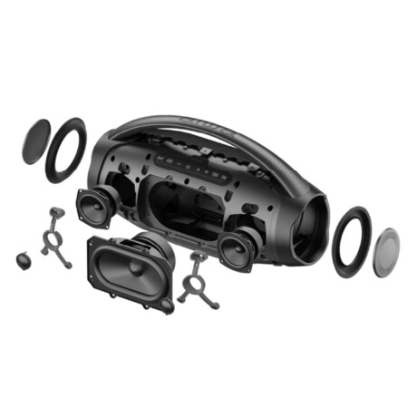 Parlante Boombox Aiwa AWH51BT 1300W P.M.P.O Negro