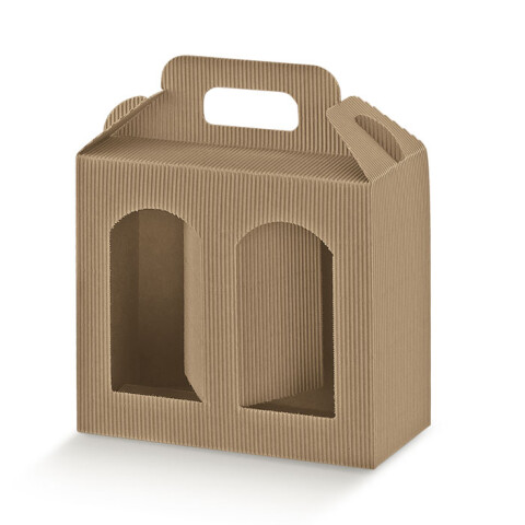 Caja corrugado 2 ventanas 13x6x12 - 35366 - AVANA Caja corrugado 2 ventanas 13x6x12 - 35366 - AVANA