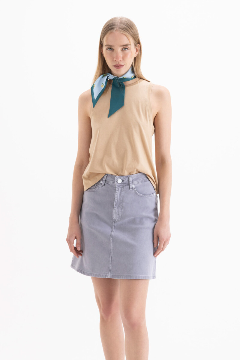 POLLERA MAX COLOR Gris