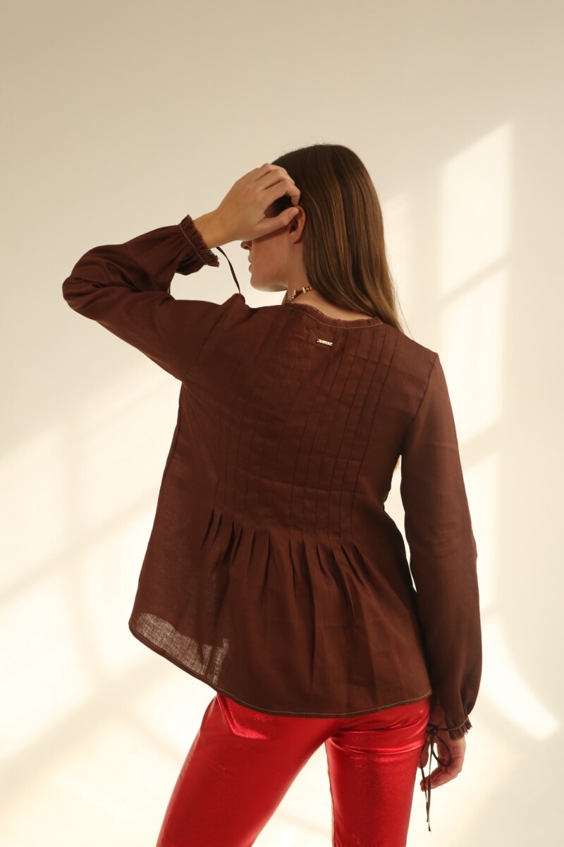 BLUSA BEE Chocolate