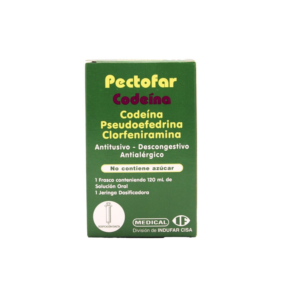 PECTOFAR CODEINA 10 MG. JARABE X 120 ML. única