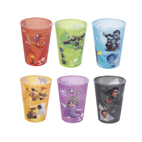 Vaso Plástico Pixar 320 ml Diseños Surtidos U