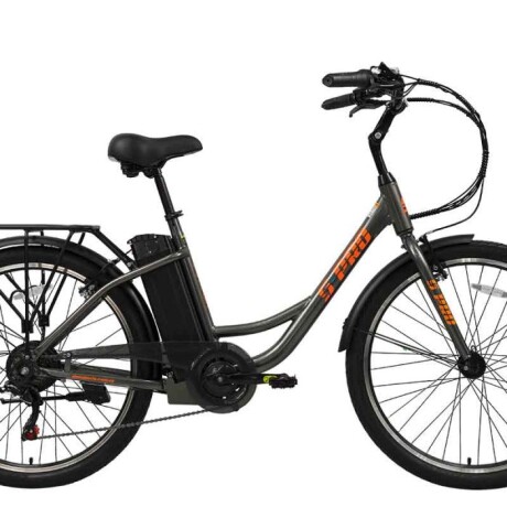 BICICLETA ELECTRICA S-PRO E-STRADA GRIS/NARANJO