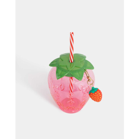 Vaso Plástico Frutilla Rojo Frutilla