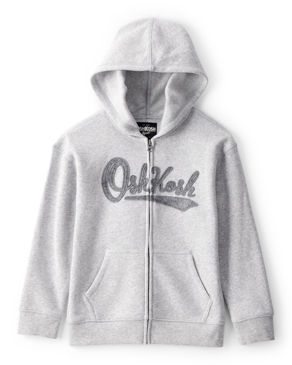 Campera de algodón con felpa, gris 