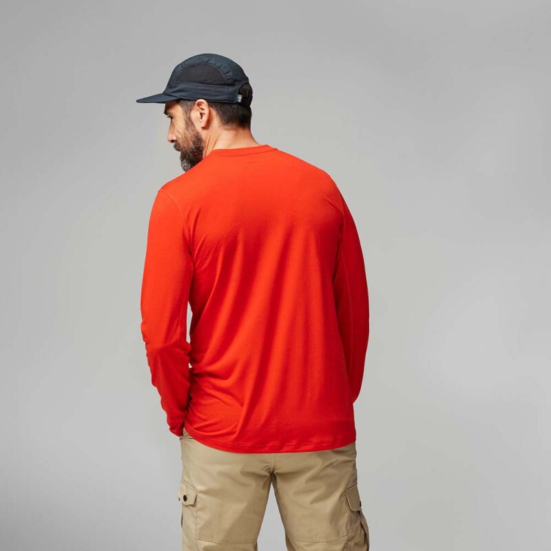 Polo Fjallraven Abisko Day Hike LS M Hombre Green