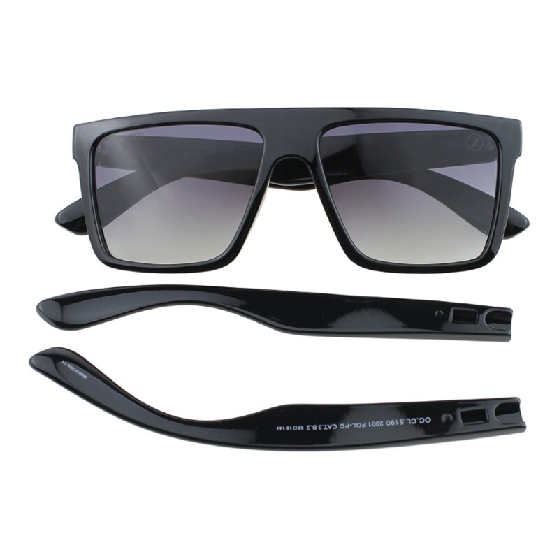 Lentes de Sol Chilli Beans Madagascar con patilla intercambiable Negro Degrade