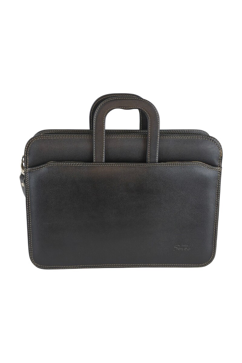 Portafolio de cuero Negro