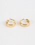 Aros Argollas Metal Argollas Gruesas - Dorado