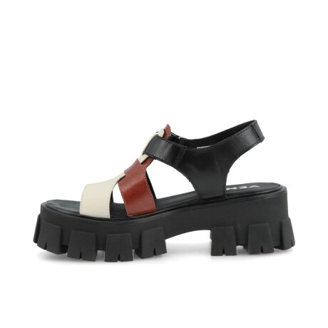 SANDALIAS VENET - CUERO RIA MARRON