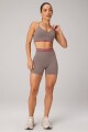 Bra Seamless V-Neck Push-Up Low Impact Bra Mujer Desert Shadows/Heated Red Fabletics