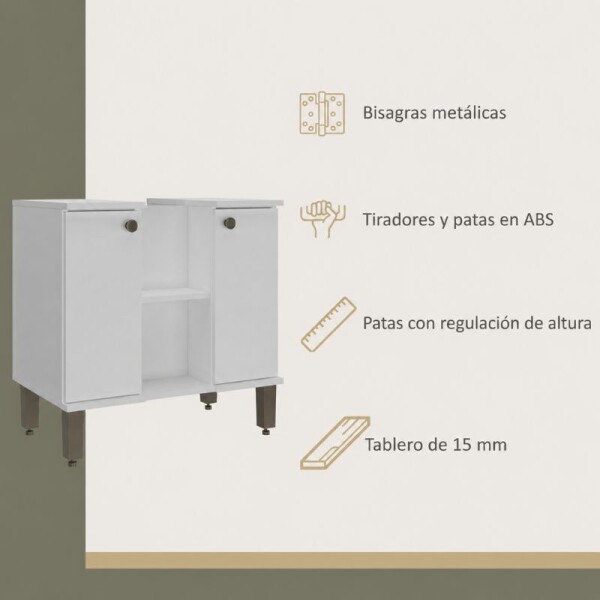 MUEBLE DE BAÑO PARA LAVATORIO 60 CM - BLANCO MUEBLE DE BAÑO PARA LAVATORIO 60 CM - BLANCO