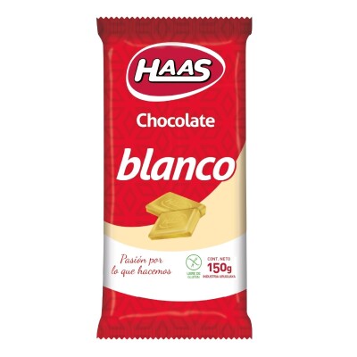 Tableta de Chocolate HAAS Blanco 150 GR Tableta de Chocolate HAAS Blanco 150 GR