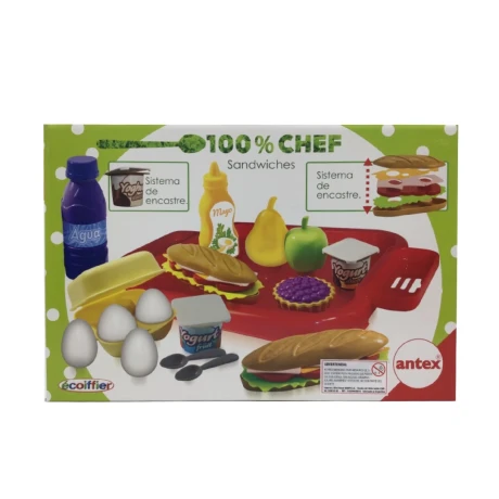Juego Bandeja Sandwich Divertido Sistema de Encastre 001