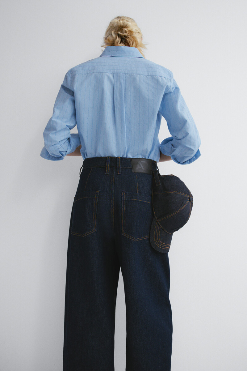 PANTALÓN BARREL Azul