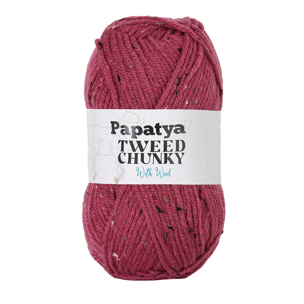 tweed chunky - rosa oscuro 